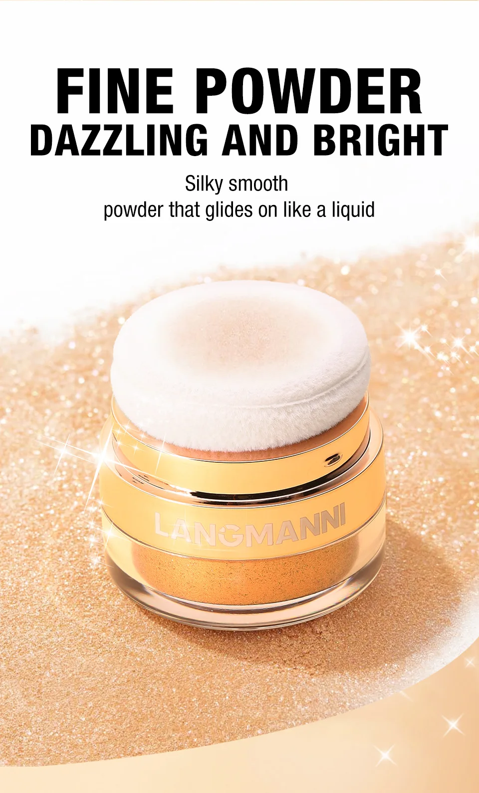 Description Picture 4 of itemHighlighter Powder Body Glitter Powder Shimmer Contour Blush Sparkling Makeup for Face Eye Body Highligh Makeup