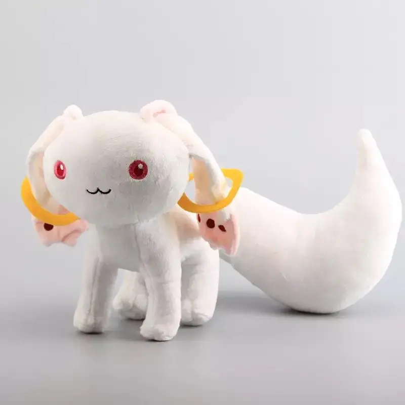 

23CM Anime Puella Magi Madoka Magica Magic Kyubey Plush Toy Incubator Cat Kawaii Soft Stuffed Doll Christmas Kids Birthday Gifts