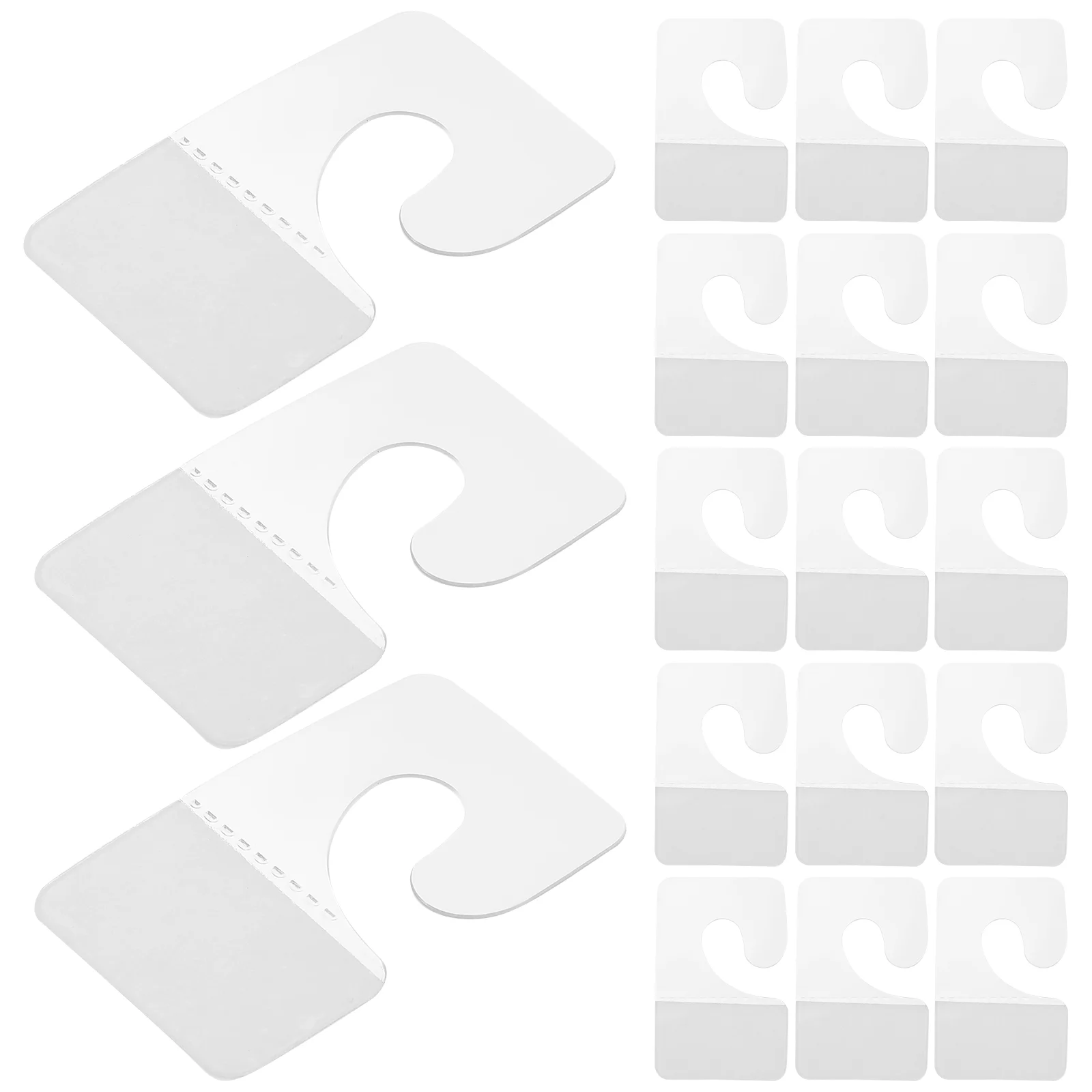 

200Pcs Self Adhesive Hanging Tabs Hooks Hanging Tabs Hanger Store Retail Display Tools