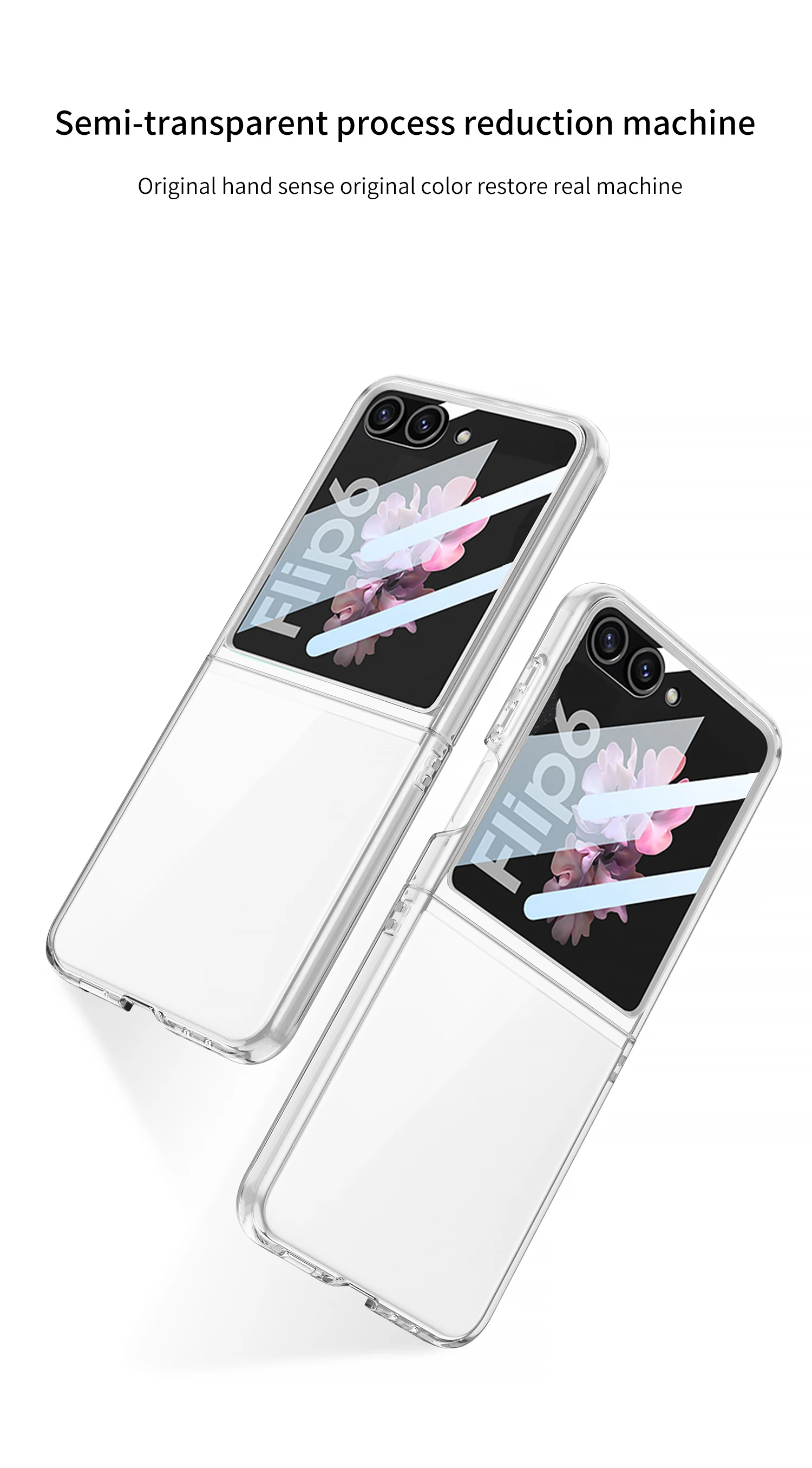 Transparent Outer Screen Glass Case for Samsung Galaxy Z Flip 7 Ultra-thin Plast