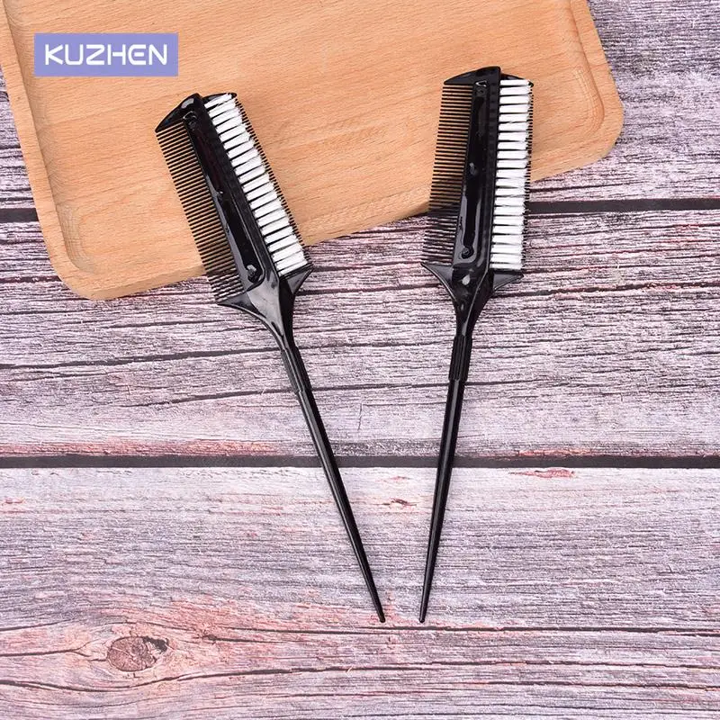 Professional Hairdressing Double Side Dye Comb With Nylon Hair Drying Brush Tinting Combs Hair Color Brush Hair Styling Tools dolphin kites flying toys for kids kites line nylon fabric kites factory professional kites outdoor toys huge kite dragon kites