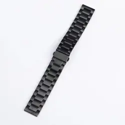 Stainless Steel Quick Release Watch Band Bracelet - 18mm (Black)