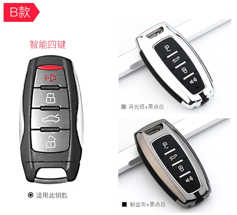 Nuova copertura astuta della cassa chiave dell'automobile in lega di zinco per la grande muraglia Haval/Hover H6 H7 H4 H9 F5 F7 H2S supporto automatico Shell Fob accessori - S98d0c73f8c1342f798d8c7bdee641dd1w
