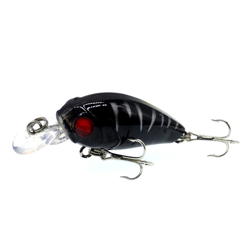 Angeln Mini Kurbel Köder 4,5 cm/3,5g Wobble harten Köder Kunst köder Qualität Haken Tauchen 0,8-1,2 m langsames Sinken – Detail 5