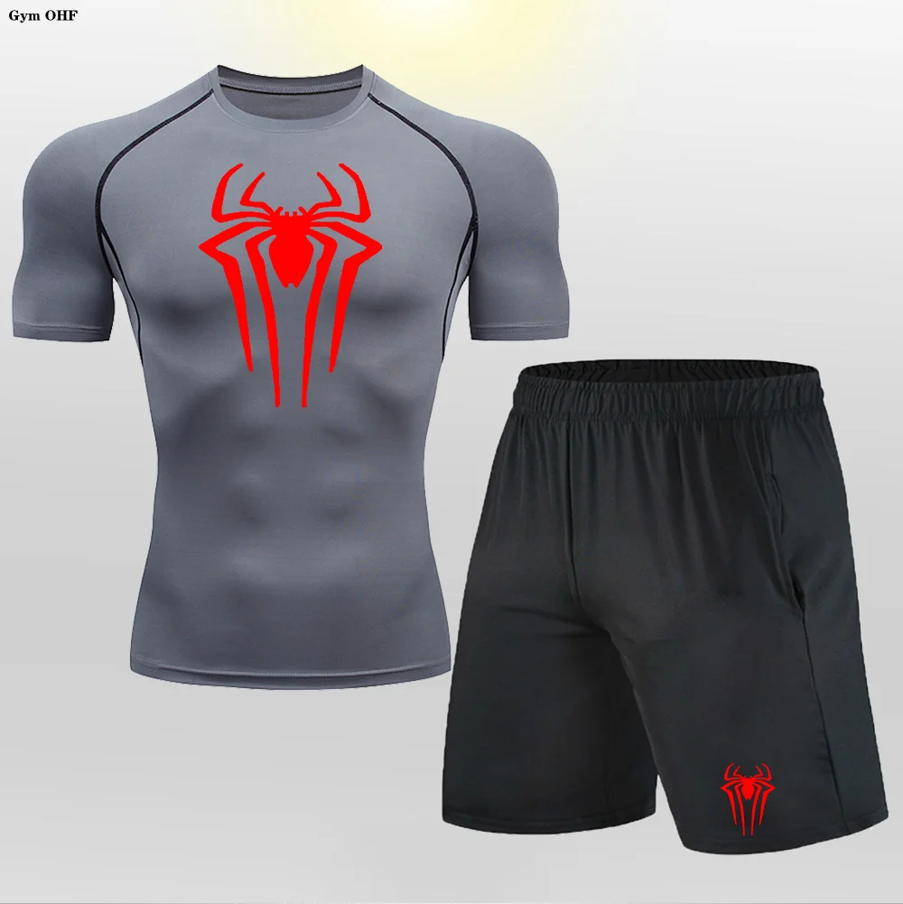 Compression t shirt sport t shirt running t shirt fitness clothes men undershirts men linen t shirt men winter sweatshirt Men MMA Boxing Shorts Compression T Shirt Pants Rashguard Fitness Long Sleeves Base Layer Skin Tight Men's Sportswear