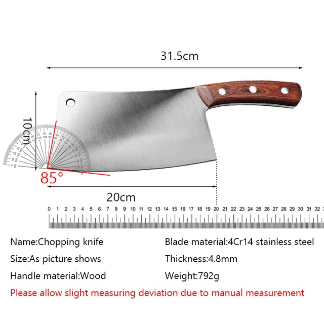 XYJ 8 inch chopping knife set ultra sharp and powerful cutting large  vegetable meat thicken blade heavy duty kitchen knives - AliExpress