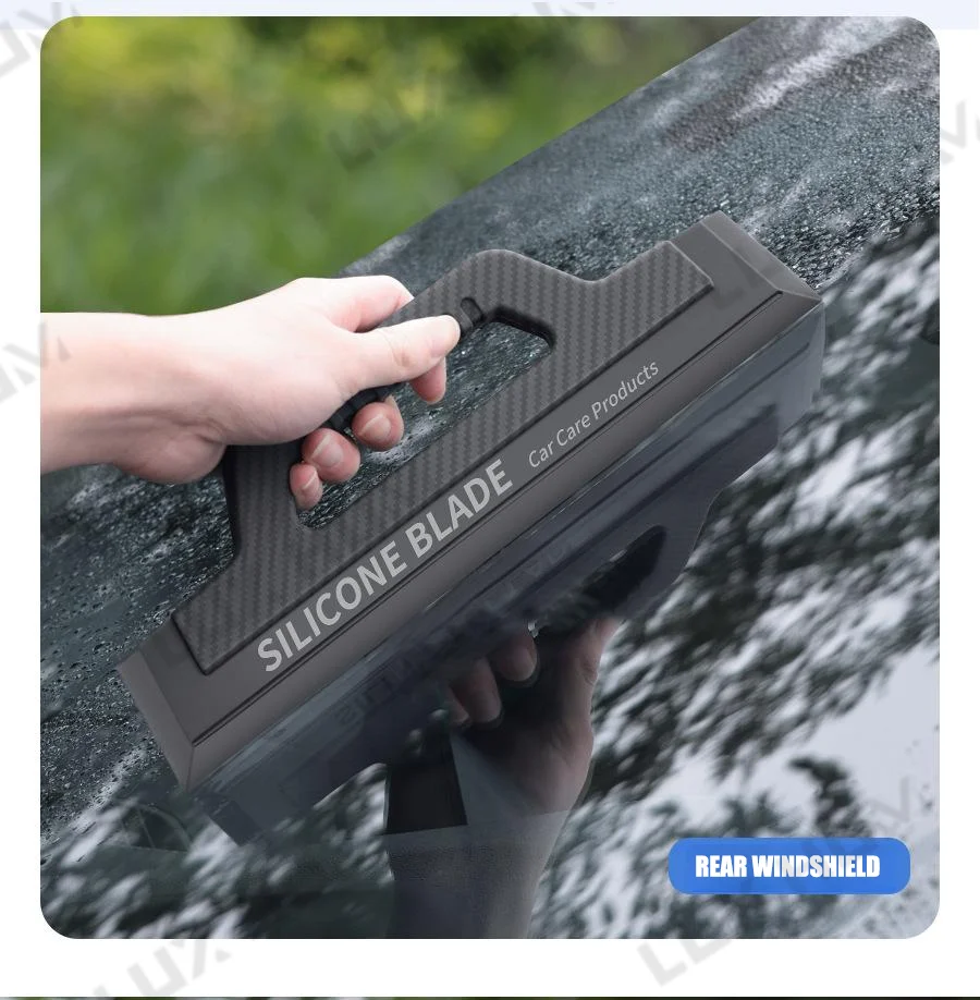 Auto Fenster Rakel Kratzfreie Windschutzscheibe Silikon Klinge Anti-Rutsch Griff Scheibenwischer Auto Detaillierung Glas Wasser Schaber – Detail 5