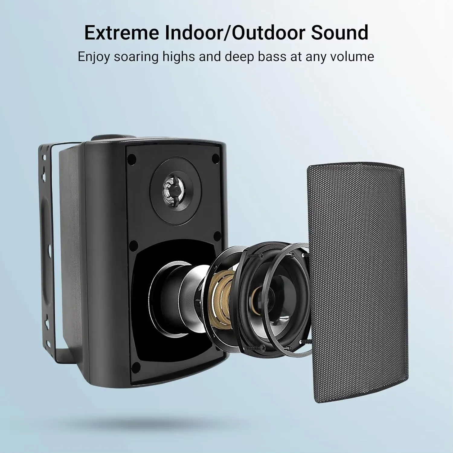 Herdio 2 قطعة 4 ''200 واط جدار جبل في الهواء الطلق...