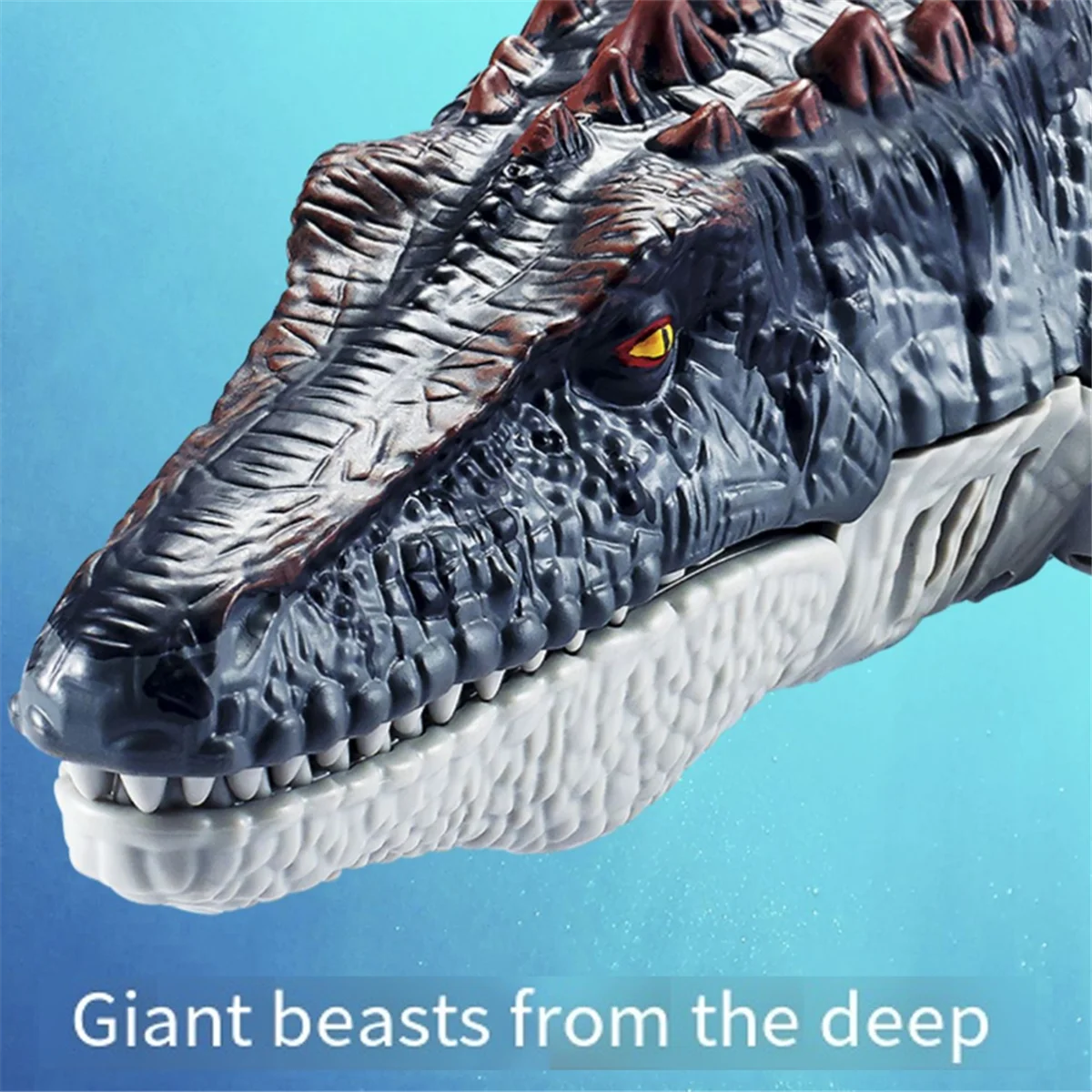 2.4G RC Dinosaur Toys for Kids, RC Water Toys RC Boat with Lightfor Swimming Pool Water Toys (with 2 Batteries) Black 5