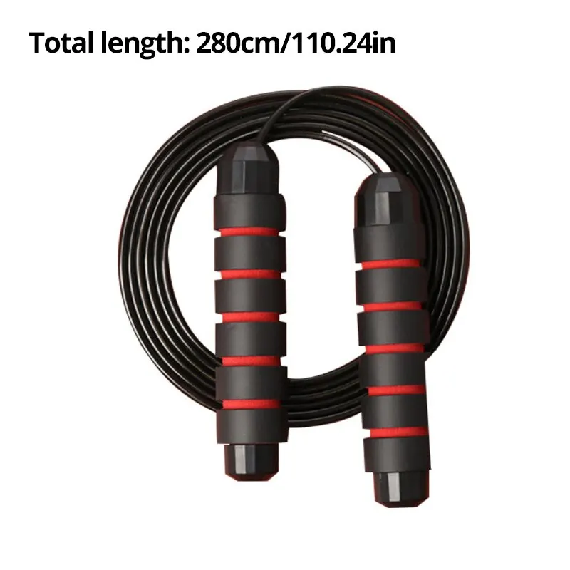 Jump Rope Tangle-Free Rapid Speed Cable with Ball Bearings Steel Skipping Gym Exercise Slim Body jump rope