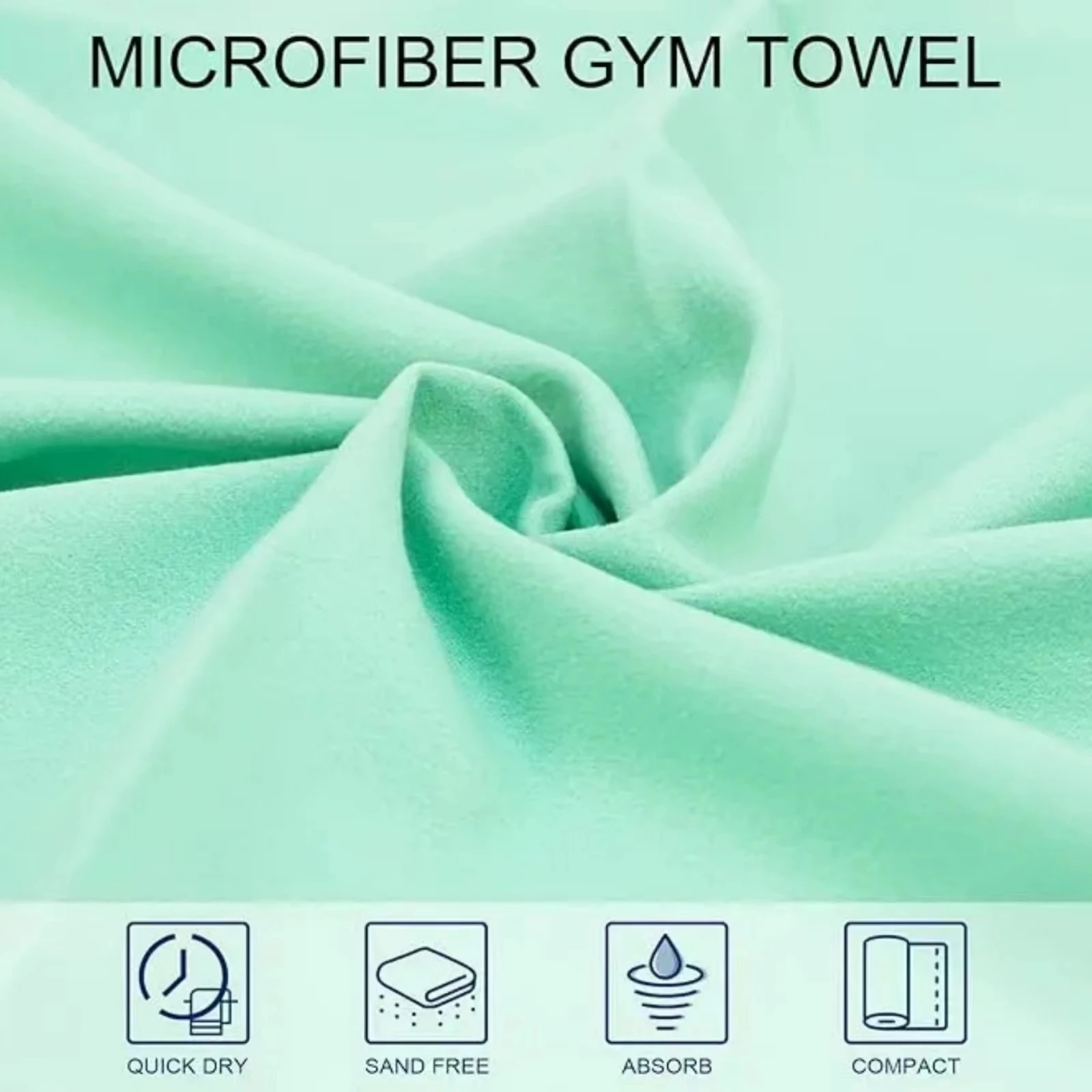 Microfiber Towel Perfect Sports & Travel & Beach Towel. Fast Drying - Super Absorbent, Suitable Blankets For Camping Gym 5