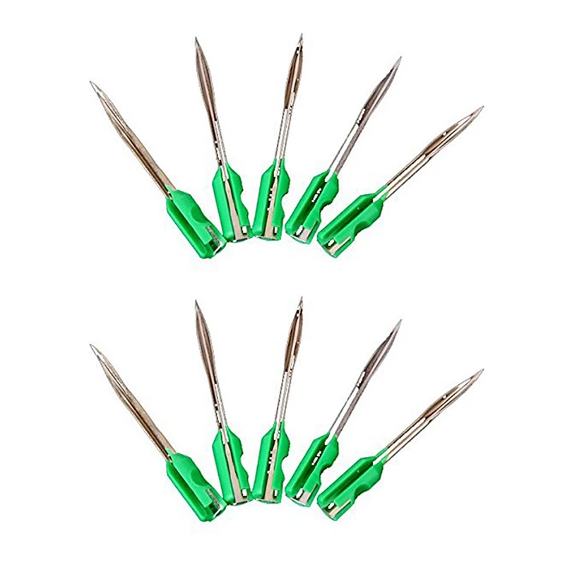 Green Garment Tagging Gun Steel Needles (10 Pcs In One Box)