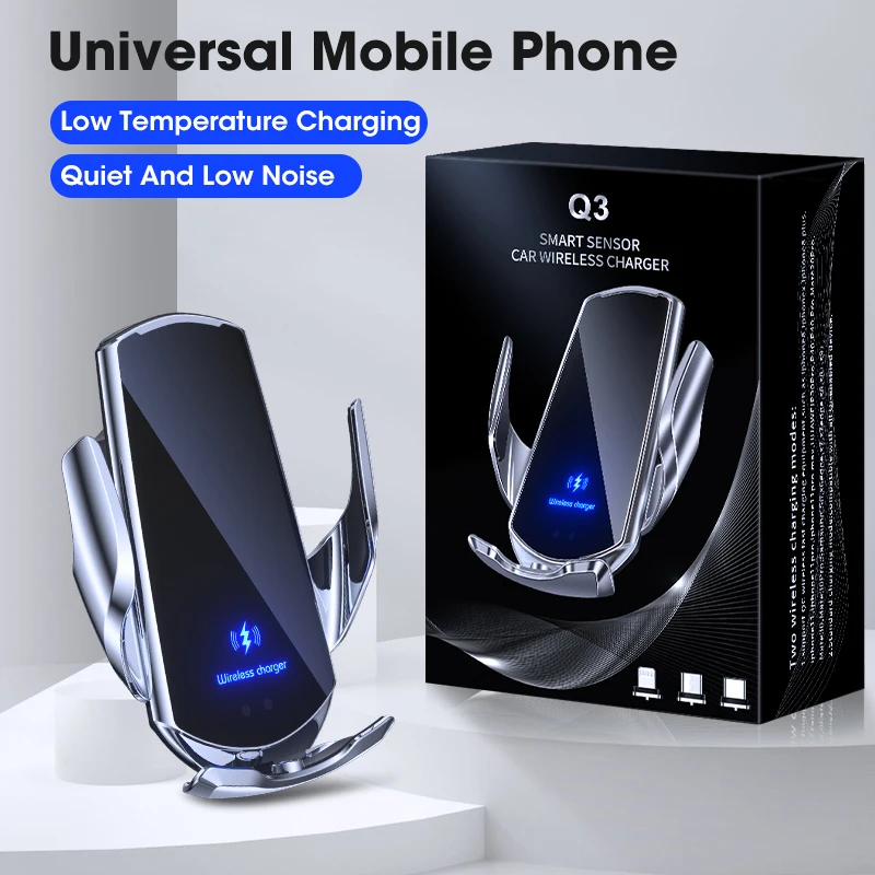 

Новая Автомобильная Беспроводная подставка для телефона 15 Вт, умная многофункциональная электрическая Беспроводная зарядка, автомобильная подставка для телефона, товары для навигации