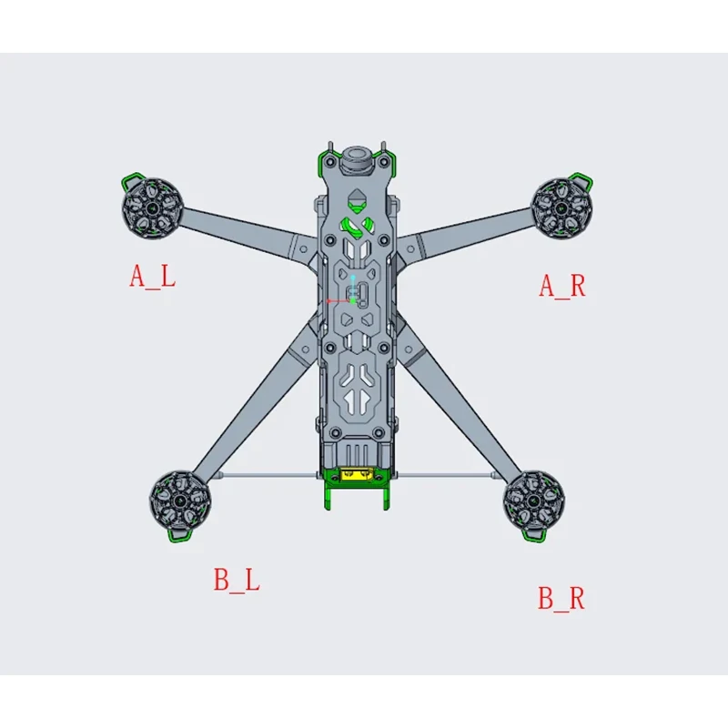 IFlight Nazgul Evoque F5 V2 탄소 섬유 예비 부품