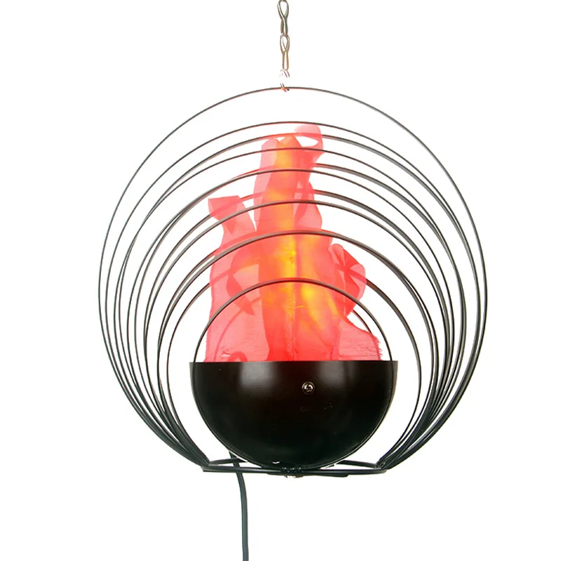 

Indoor Party Shows Artificial LED Fire Light Hanging Projector Spray Silk Flame Effect Light Christmas Halloween