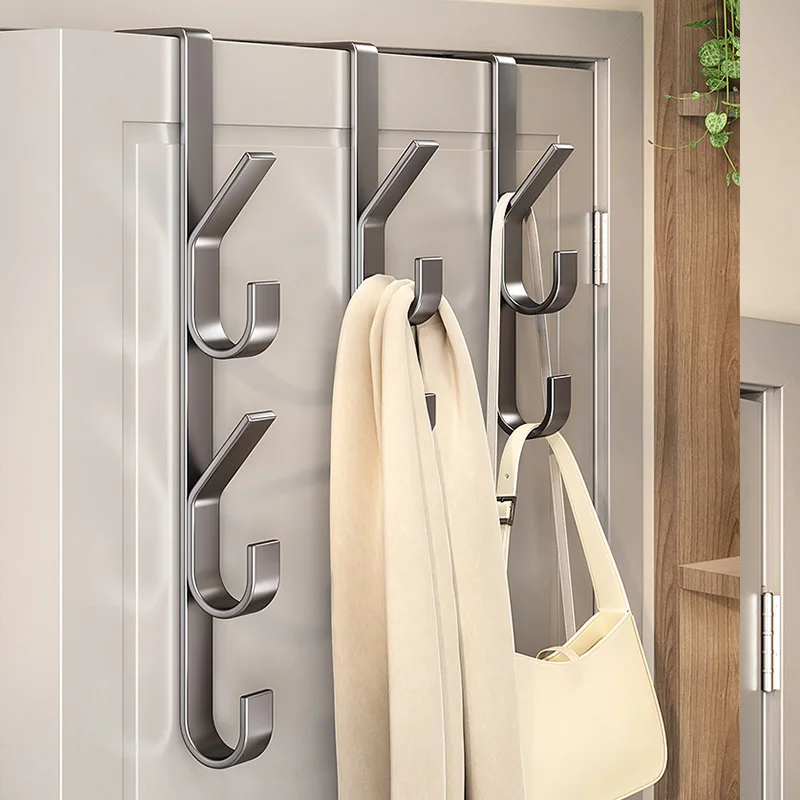 Door Hook Door Hanging Hook Free-Punch Door Back Type Metal Hat Coat Hanger