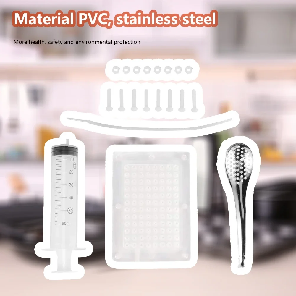 Sauce Dispenser Strainer Transparent Molecular Gourmet Tools with Spoon Spherification Dropper Creative Home Kitchen Supplies molecular gastronomy kit
