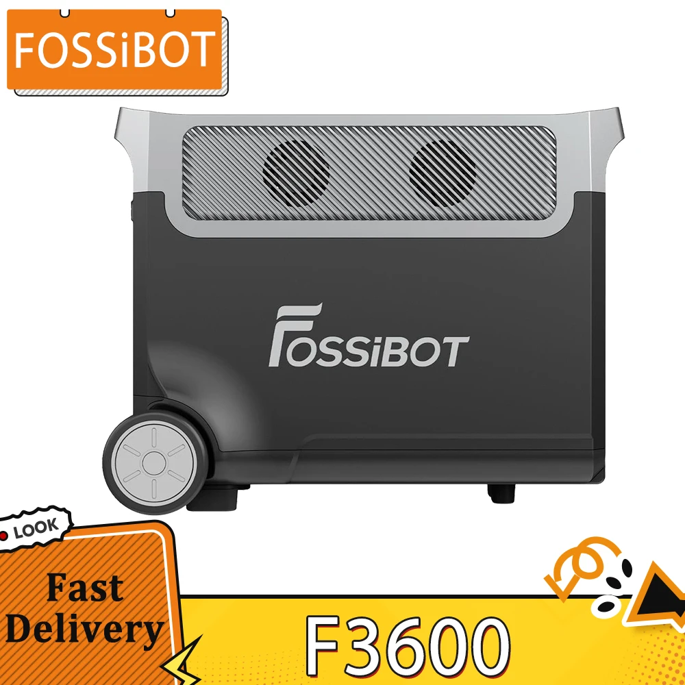 FOSSiBOT-Centrale électrique portable F2400, générateur solaire, 16 ports  de sortie, batterie veFePO4, 640000 W, 2400W Patricia, 2048Wh, 4600 mAh -  AliExpress