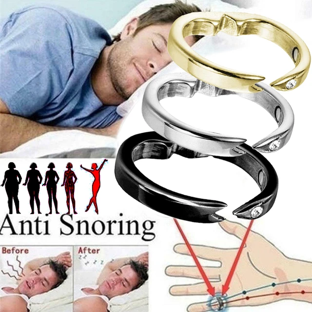 1 Piece Anti Snoring Ring Stopper Sleeping Breath Aid Acupressure Treatment  Stop Snore Health Care Magnetic Therapy Finger Ring - AliExpress