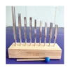 9PCS Tuning Fork Set,Tuning Forks Chakra for Healing Meditation Yoga Relaxation Instrument with Wooden Stand 2