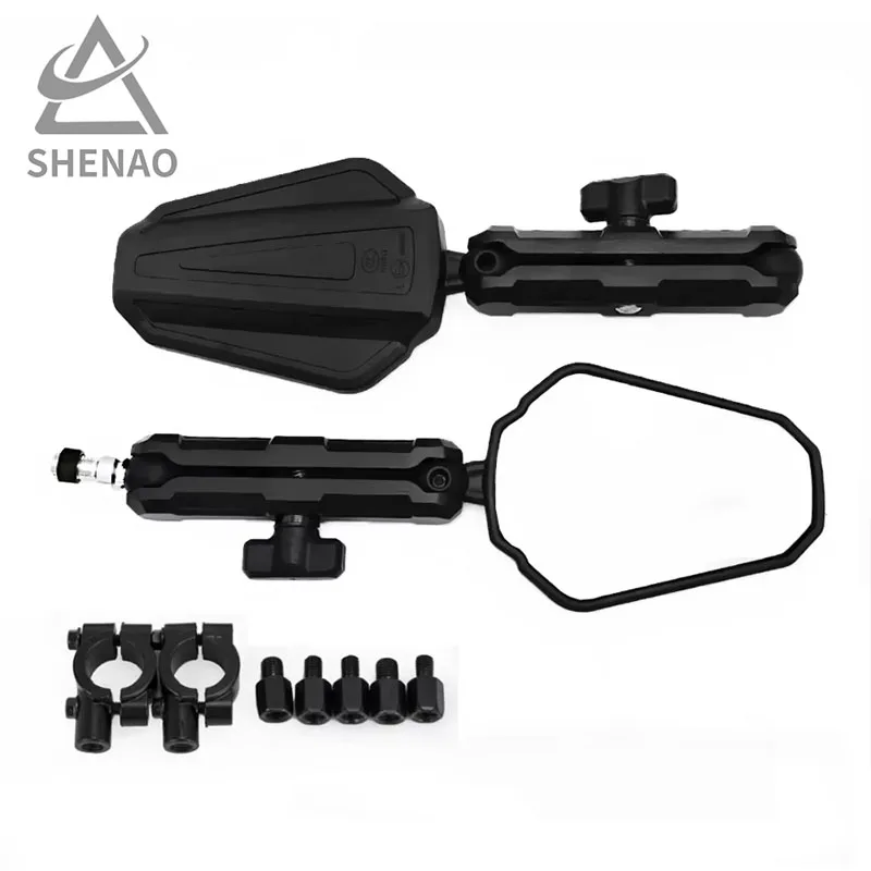 Universal Motorcycle Mirror Foldable and Adjustable Viewing Angle Rearview Side Reflector
