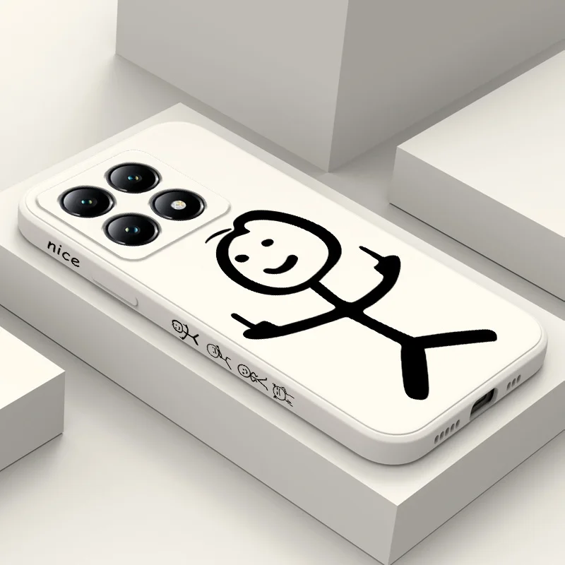 Line Man Silicone Soft Phone Case - Durable & Stylish Cover
