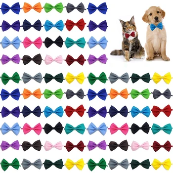 50 pezzi di fiocchi per cani colori misti all'ingrosso accessori per toelettatura animali domestici papillon per cani gatto coniglio papillon regolabile prodotti per animali domestici