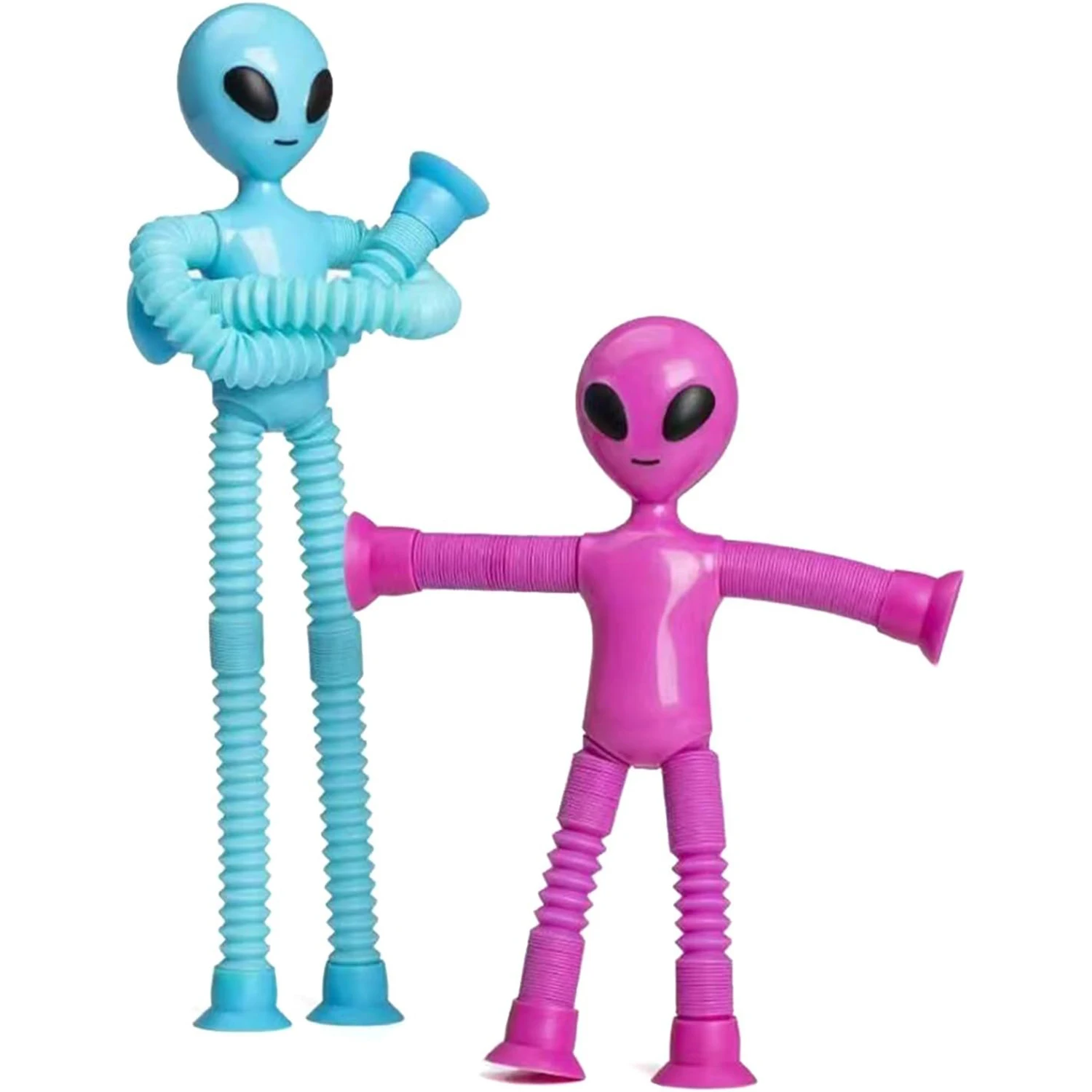 Cartoon  extraterrestrial versatile telescopic tube toy fun new and unique puzzle decompression stretching tube 3