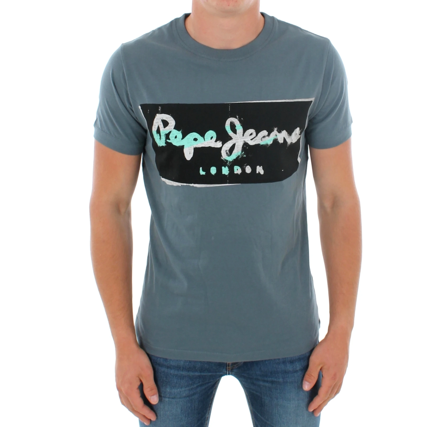 PEPE JEANS para hombre manga corta redondo, informal 23520|Camisetas| - AliExpress