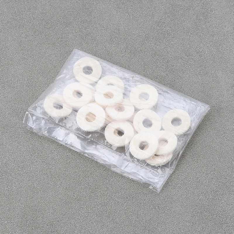 20Pcs 트럼펫 밸브 펠트 와셔 쿠션 패드 악기 부품 교체