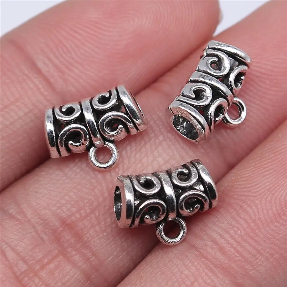 

Оптовая продажа, 200 шт./упаковка, бусины 12x9 мм для изготовления украшений, ожерелий, браслетов, античные серебряные бусины, шармы