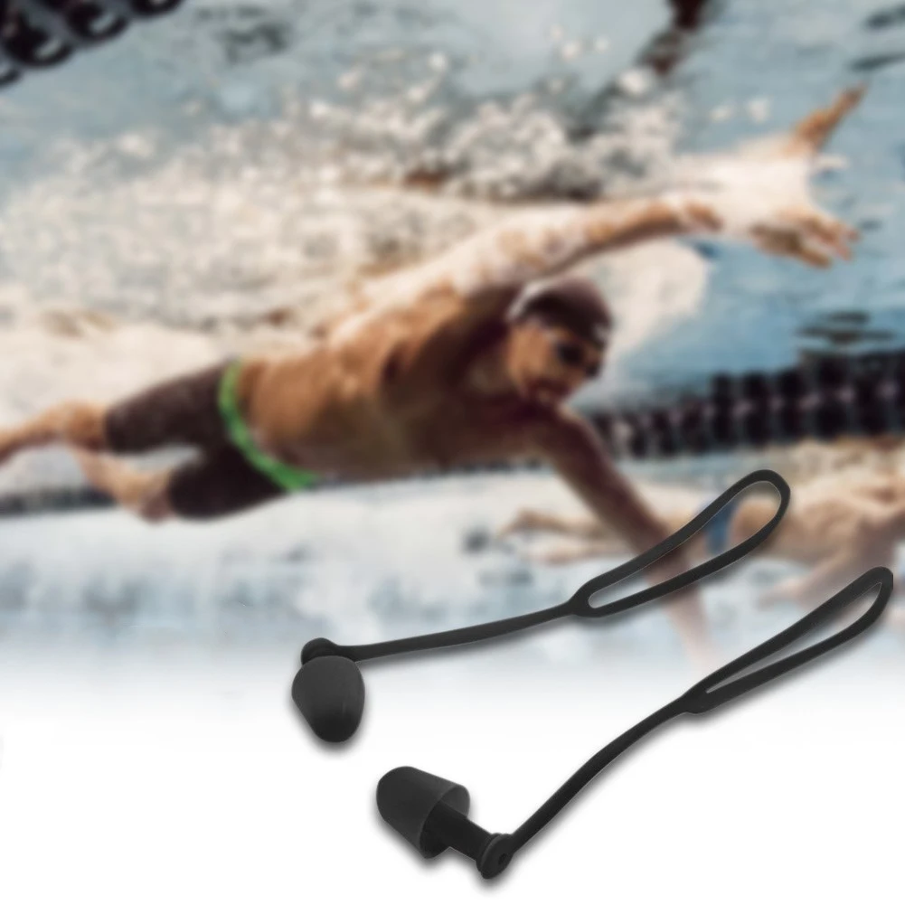 Bouchons d'oreilles de natation Plongée Bouchons d'oreilles filaires Bouchons  d'oreilles en silicone souple confortables