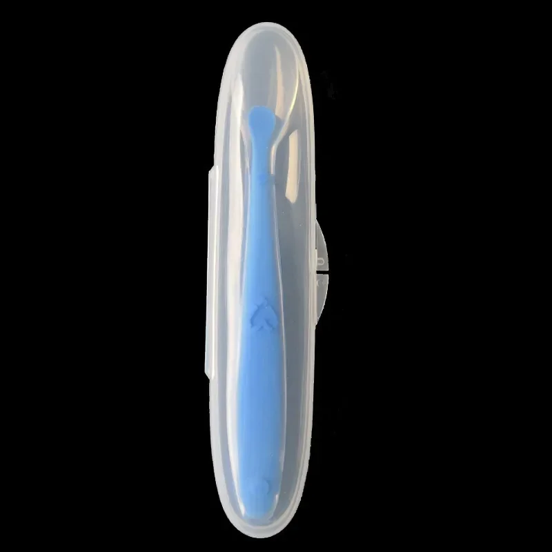 Baby Feeding Silicone Spoons Training Children Infant Food Grade Flatware Tableware Cutlery Silicone Spoon with Box silicone feeding spoon silicone cutlery set learning spoons baby cutlery