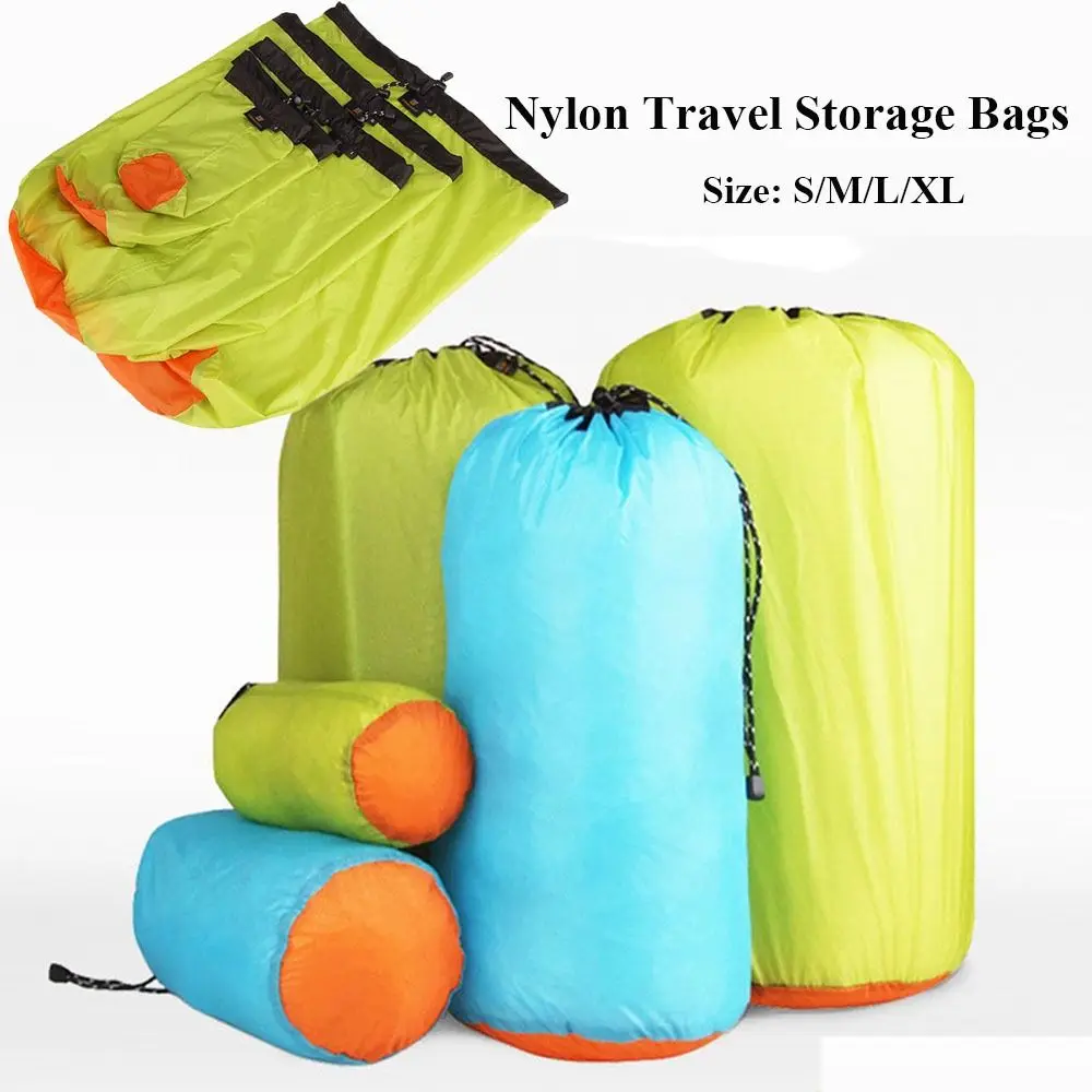 Ultralight Fitness Nylon Bag High Quality Waterproof S/M/L/XL Drawstring Pouch Travel Storage Bags Outdoor Storage Bag