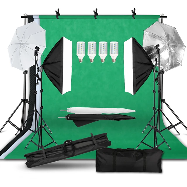 ESTUDIO SOFTBOX FOTOGRÁFICO COMPLETO + BOLSO –