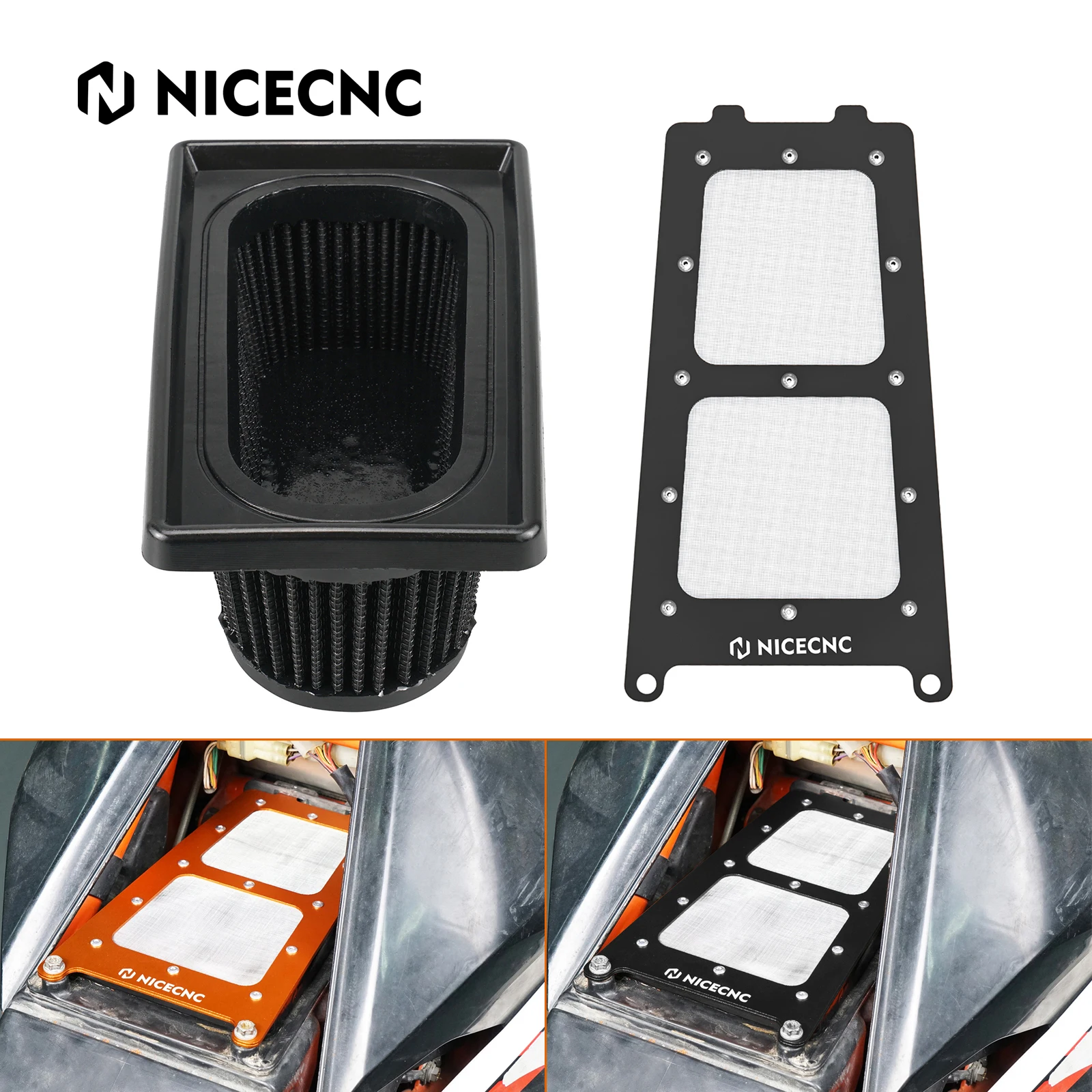 Per 12-2023 Ktm 690 Smc R 690 Enduro R Filtro Aria Riutilizzabile Stage2 Coperchio Superiore Air Box Per Husqvarna 701 Enduro 701 Supermoto 16-23