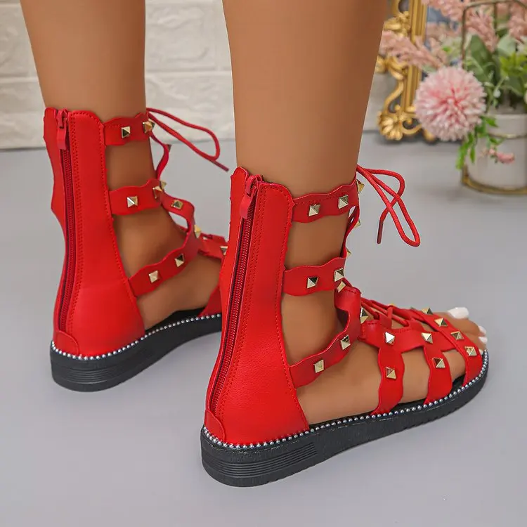 Sexy Damen Sandalen Mit Riemchen Für Den Sommer_voghion.com