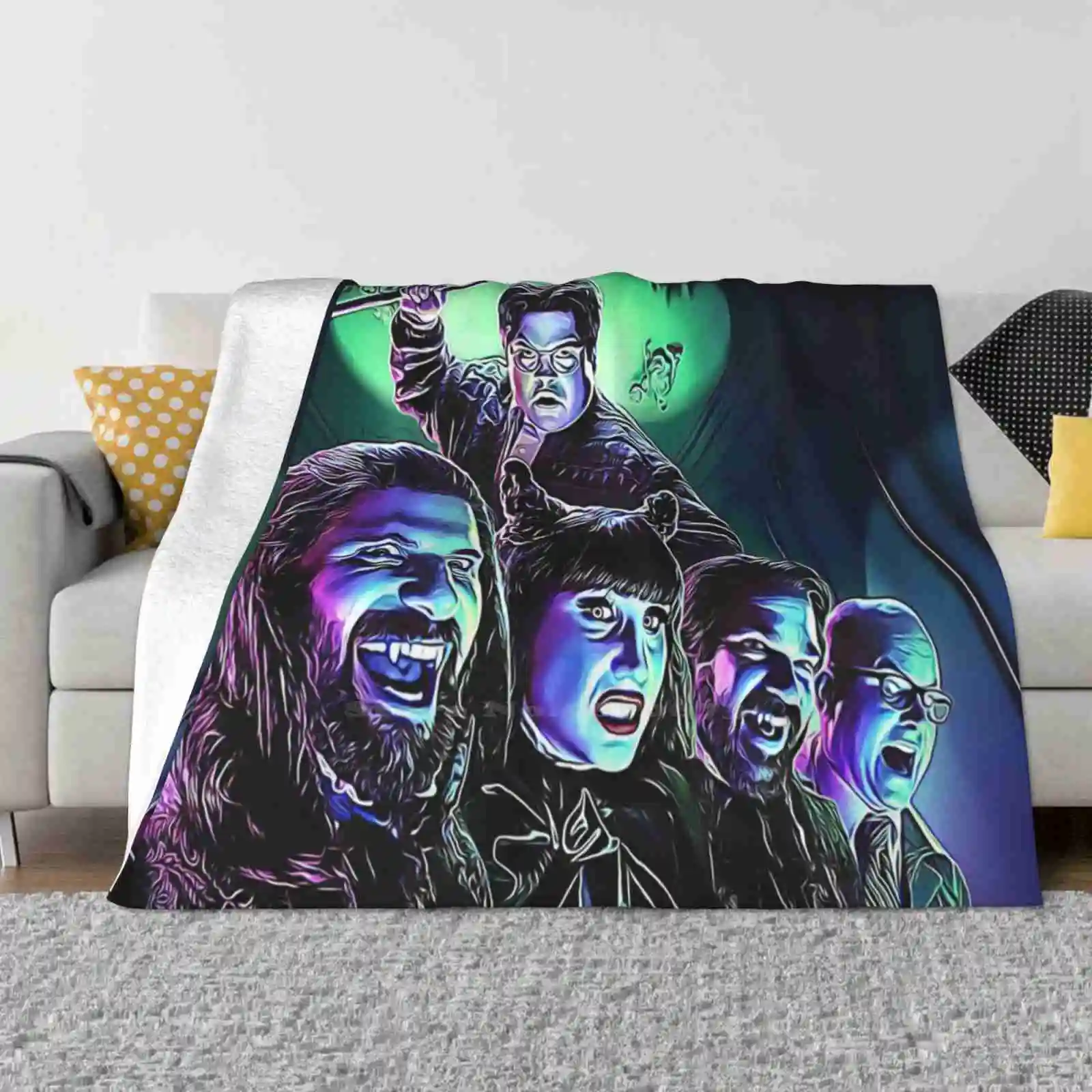 

What We Do In The Shadows-Cast All Sizes Soft Cover Blanket Home Decor Bedding What We Do In The Shadows Wwdits Nandor Nadja