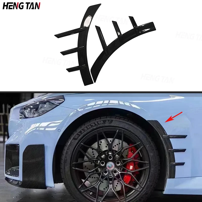 

For BMW 2 Series M2 G87 2023+ Front Bumper Side Fender Canards Wheel Arch Trim Splitters Car Accessories Body kit
