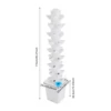 45-Holes Hydroponic Garden Vertical Tower| Hidroponia Growing System Vegetable Planter for Balcony Garden Greenhouse