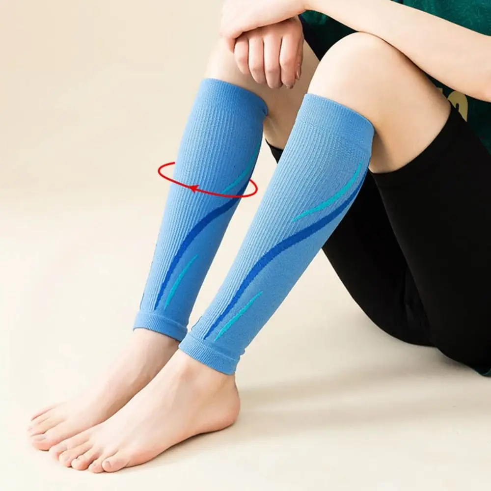 

1 pair Leg Cover Compression Leg Sleeves Breathable Elasticity Sports Sock Sleeves Professional Sweat Absorption