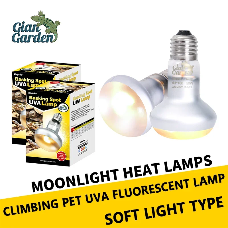 Pets Heating Lamp E27 Day Night for Amphibians Snakes Lamps Heat Reptile Bulbs UVA Light25W 50W 75W 100W Reptiles Lighting