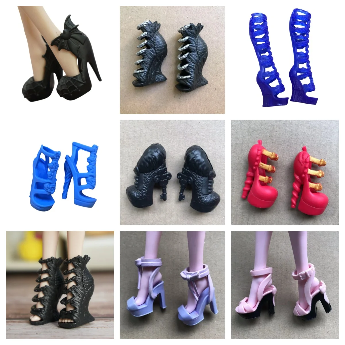Monstering Doll Shoes Sandals 1/6 Doll Parts Accessories Colorful Doll Decors
