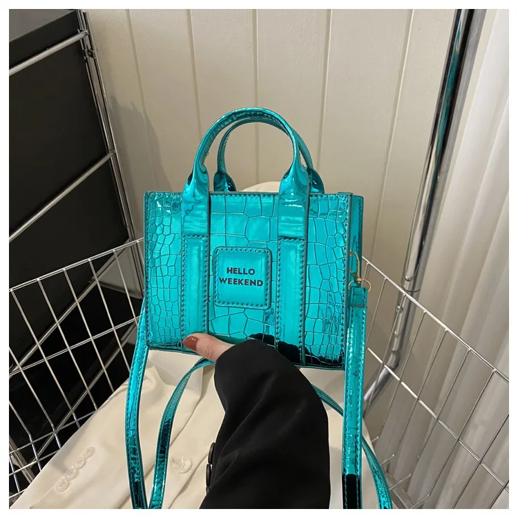 Women's Handle Bag With Stone Pattern Fashion Handbag For Ladies_voghion.com