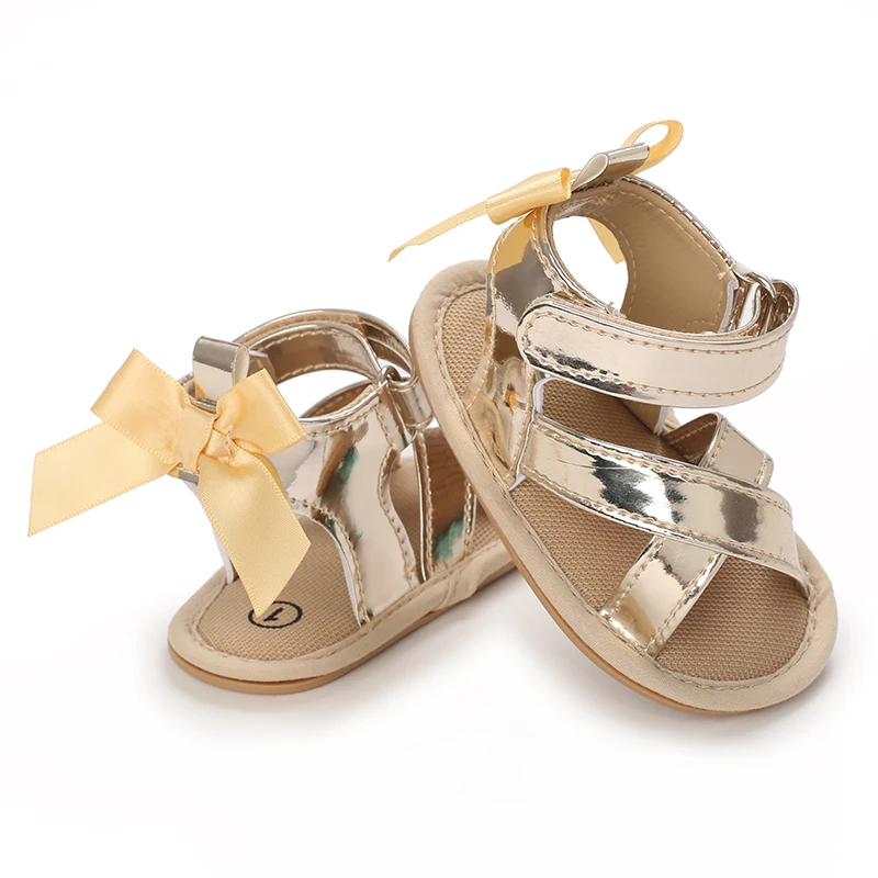 Baby Walking Shoes Golden Baby First Walkers Shoes Gold Princess Shoes Comfortable Soft Soled Non Slip Walking Shoes Pre-Walkers
