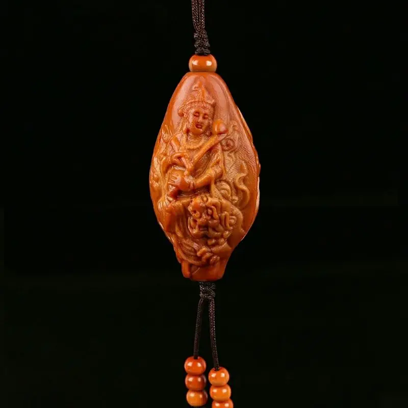 

Nuclear Carving Charms Manjusri Puxian Bodhisattva Single Seed Single Guanyin Pendant Buddha Head Olive Nuclear Necklace Pendant