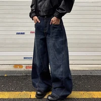 American Goth lettre imprimé Baggy Denim pantalons Hombre automne Y2K Streetwear Jean droit Hip Hop mode Jean pantalon 3