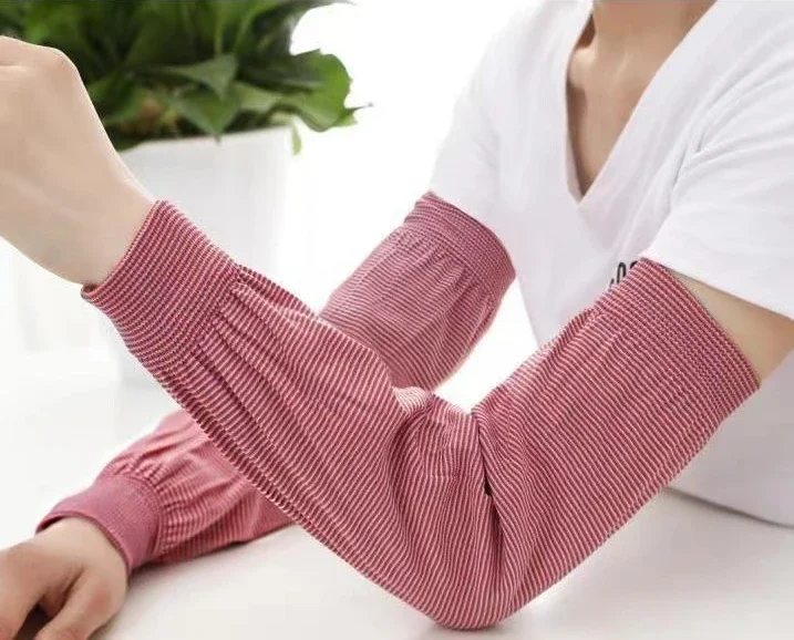 Plus Long Sunscreen Sleeve Breathable Comfortable Sleeves For Work And Housework Anti-Fouling And Dirty Elastic Knitted,waterproof oversleeves