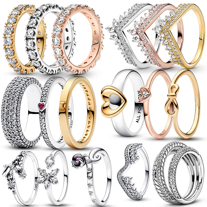 Кольцо женское из серебра 925 пробы с фианитом