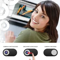 Mini couverture de WebCam en métal Ultra mince, obturateur magnétique coulissant, autocollant de confidentialité pour caméra Web Macbook Pro, ordinateurs portables, PC, objectif IPhone 4